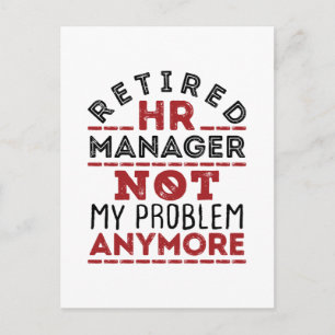 HR-manager niet meer mijn probleem Briefkaart