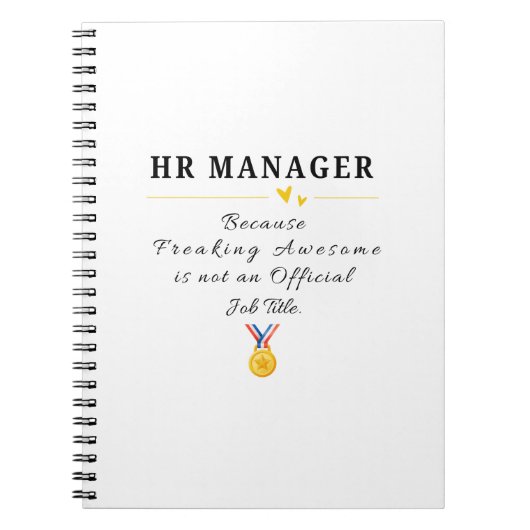 HR-manager Notitieboek (Voorkant)