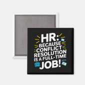 Hr-manager Personeelszaken Medewerker Werkplekdram Magneet (Voorkant / Achterkant)
