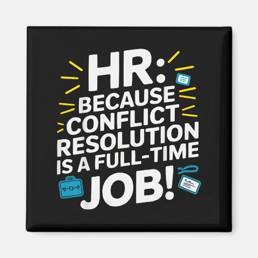Hr-manager Personeelszaken Medewerker Werkplekdram Magneet (Voorkant)