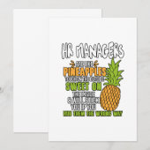 HR-managers zijn als ananassen. Bedankkaart (Voorkant / Achterkant)