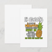 HR-managers zijn als ananassen. Bedankkaart (Voorkant / Achterkant)