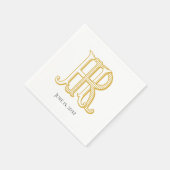 HR Monogram of RH Monogram Napkins Servet (Hoek)