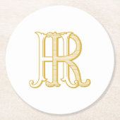 HR-monogram of RH-monogram onderzetters (Voorkant)