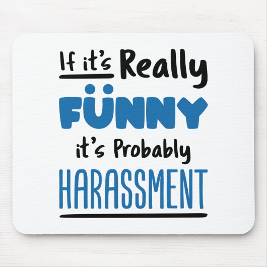 HR Personeel als het echt grappig is Muismat (Voorkant)