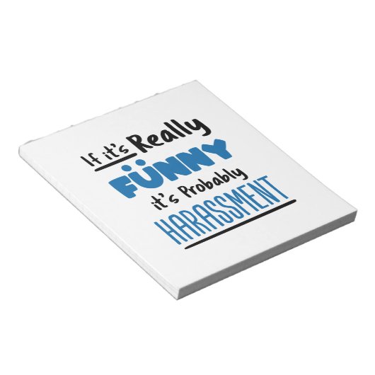 HR Personeel als het echt grappig is Notitieblok (Schuin)