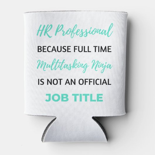 HR Professional Because Full Time Multitasking 2 Blikjeskoeler (Voorkant)