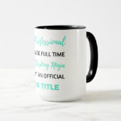 HR Professional, omdat full-time multitasking 2 Mok (Voorkant rechts)