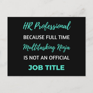 HR Professional, omdat full-time multitasking Feestdagenkaart