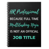 HR Professional, omdat full-time multitasking Notitieboek (Voorkant)
