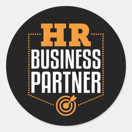 HR - professionals voor zakelijke partners Ronde Sticker (Voorkant)