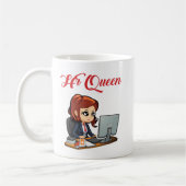 HR Queen Cute Human Resources Vrouwen Koffiemok (Links)