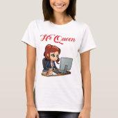HR Queen Cute Human Resources Vrouwen T-shirt (Voorkant)