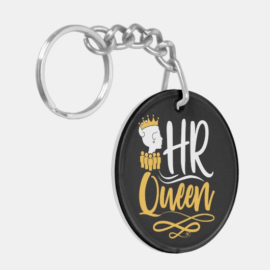 HR Queen Human Resources Manager Women Sleutelhanger (Voorkant Links)