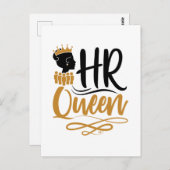 HR Queen Human Resources Women Briefkaart (Voorkant / Achterkant)