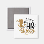 HR Queen Human Resources Women Magneet (Voorkant / Achterkant)