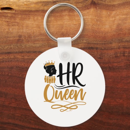 HR Queen Human Resources Women Sleutelhanger (Voorkant)