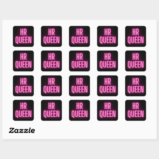 HR Queen 👸👑 Vierkante Sticker (Vel)