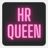 HR Queen 👸👑 Vierkante Sticker (Voorkant)