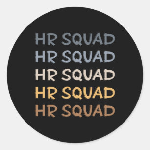 HR Squad Human Resources Team — Giften Ronde Sticker