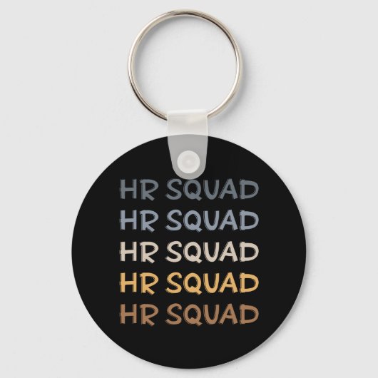 HR Squad Human Resources Team — Giften Sleutelhanger (Voorkant)