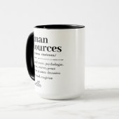 HR Waardering Gift, Human Resources Definitie Mok (Voorkant links)