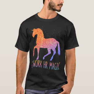 HR Werk Magische Eenhoorn Human Resources Leuk Gra T-shirt