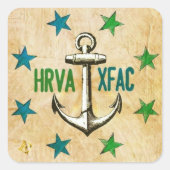 HR X-Fac Square Sticker (Voorkant)