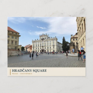 Hradčanyplein in Praag Briefkaart