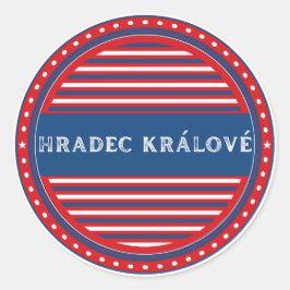 Hradec Kralove City Pride Emblem – Czech Identity Ronde Sticker