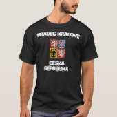 Hradec Kralove, Tsjechië met wapenschild T-shirt (Voorkant)