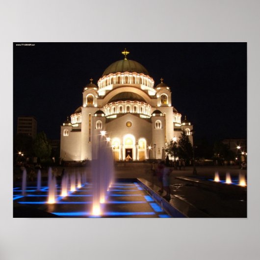 Hram Svetog Save Beograd Srbija Poster (Voorkant)