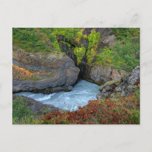 Hraunfossar I Briefkaart (Voorkant)
