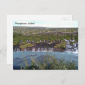Hraunfossar waterval in IJsland Briefkaart (Voorkant / Achterkant)