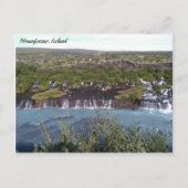 Hraunfossar waterval in IJsland Briefkaart (Voorkant)