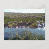 Hraunfossar waterval in IJsland Briefkaart (Voorkant)