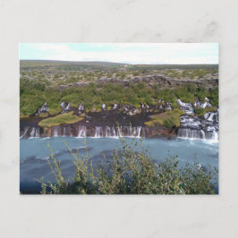 Hraunfossar waterval in IJsland Briefkaart