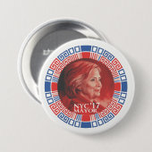 HRC voor NYC 2017 Ronde Button 7,6 Cm (Voorkant /achterkant)