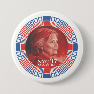 HRC voor NYC 2017 Ronde Button 7,6 Cm