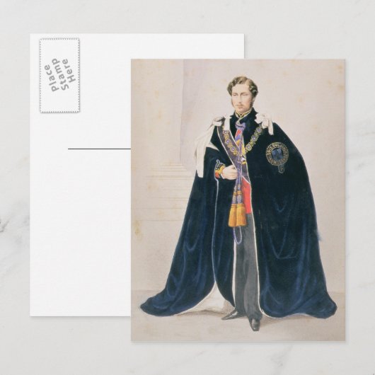 HRH Albert Edward, Prince of Wales Briefkaart (Voorkant / Achterkant)