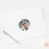 HRH De prins Philip van Edinburgh Ronde Sticker (Envelop)