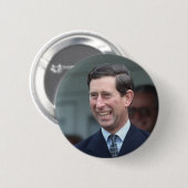 HRH De Prins van Wales Ronde Button 5,7 Cm (Voorkant /achterkant)