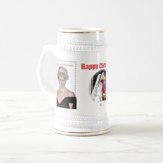 HRH De prinses van Wales Kerstmis Bierpul (Voorkant links)