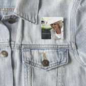 HRH Duchess van Cornwall Vierkante Button 5,1 Cm (In situ)