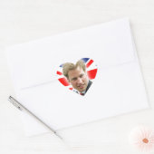 HRH Duke of Cambridge - Verbluffend! Hart Sticker (Envelop)