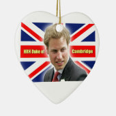 HRH Duke of Cambridge - Verbluffend! Keramisch Ornament (Rechts)