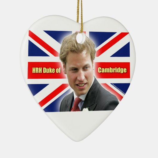 HRH Duke of Cambridge - Verbluffend! Keramisch Ornament (Rechts)