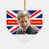 HRH Duke of Cambridge - Verbluffend! Keramisch Ornament (Voorkant)