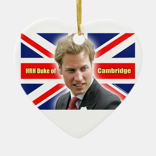 HRH Duke of Cambridge - Verbluffend! Keramisch Ornament (Voorkant)