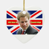 HRH Duke of Cambridge - Verbluffend! Keramisch Ornament (Achterkant)
